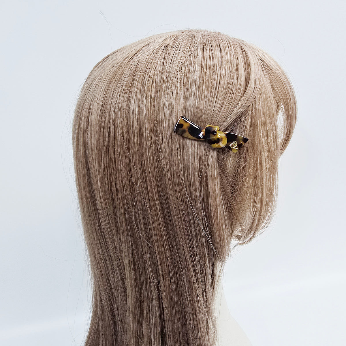 Triangle Knot Mini Alligator Hair Clip 2.4 in – Tortoise Shell, Aurora