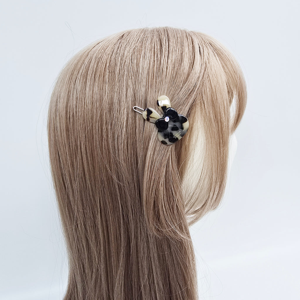 Cubic Bunny Mini Bobby Pin 1.6 in – Tortoise Shell, Aurora, French Pin