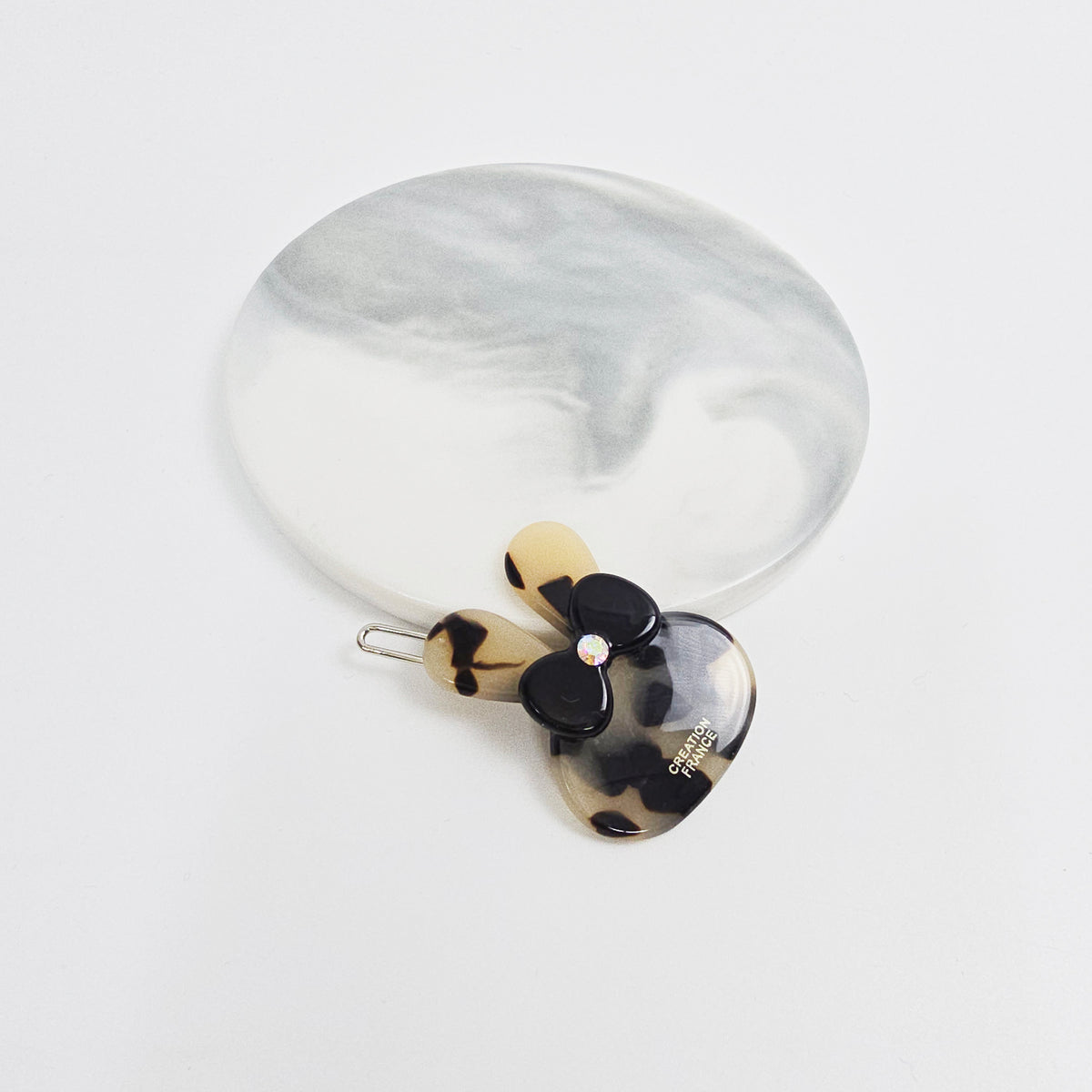 Cubic Bunny Mini Bobby Pin 1.6 in – Tortoise Shell, Aurora, French Pin