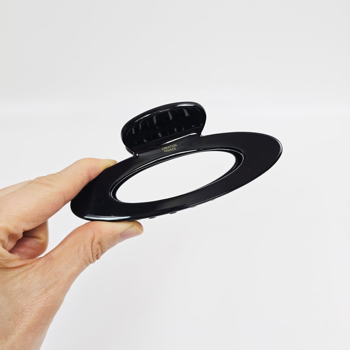 Open Oval Large Hair Claw Clip 4.7 in – Tortoise Shell, for Thick Hair