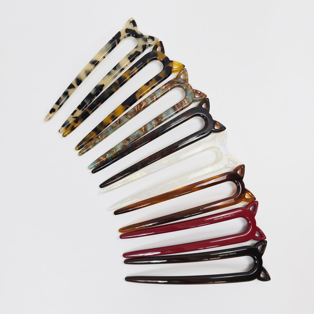 Cat Ear Long U-Shape Hair Stick 5.5 in – Tortoise Shell, French Pin