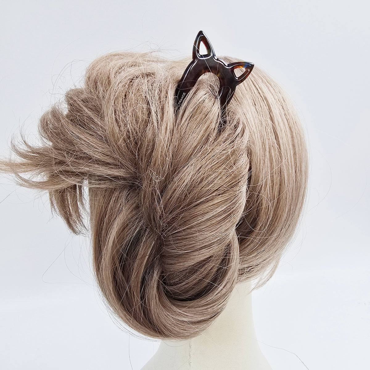 Cat Ear Long U-Shape Hair Stick 5.5 in – Tortoise Shell, French Pin