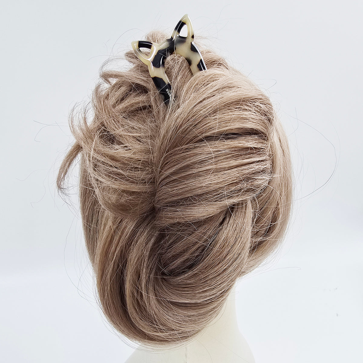 Cat Ear Long U-Shape Hair Stick 5.5 in – Tortoise Shell, French Pin