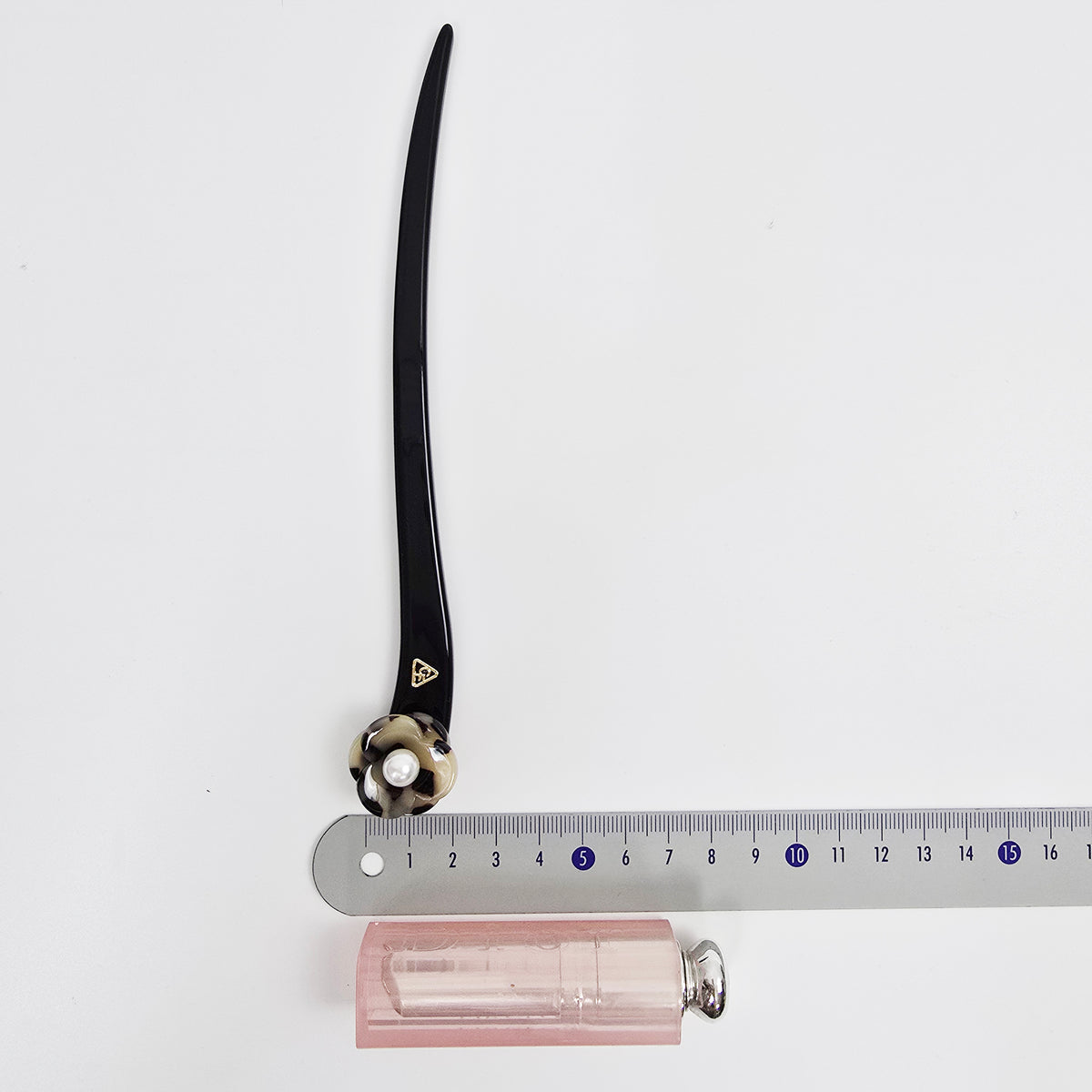 Pansy Pearl Hair Stick 7.1 in – Tortoise Shell, Pastel, French Pin