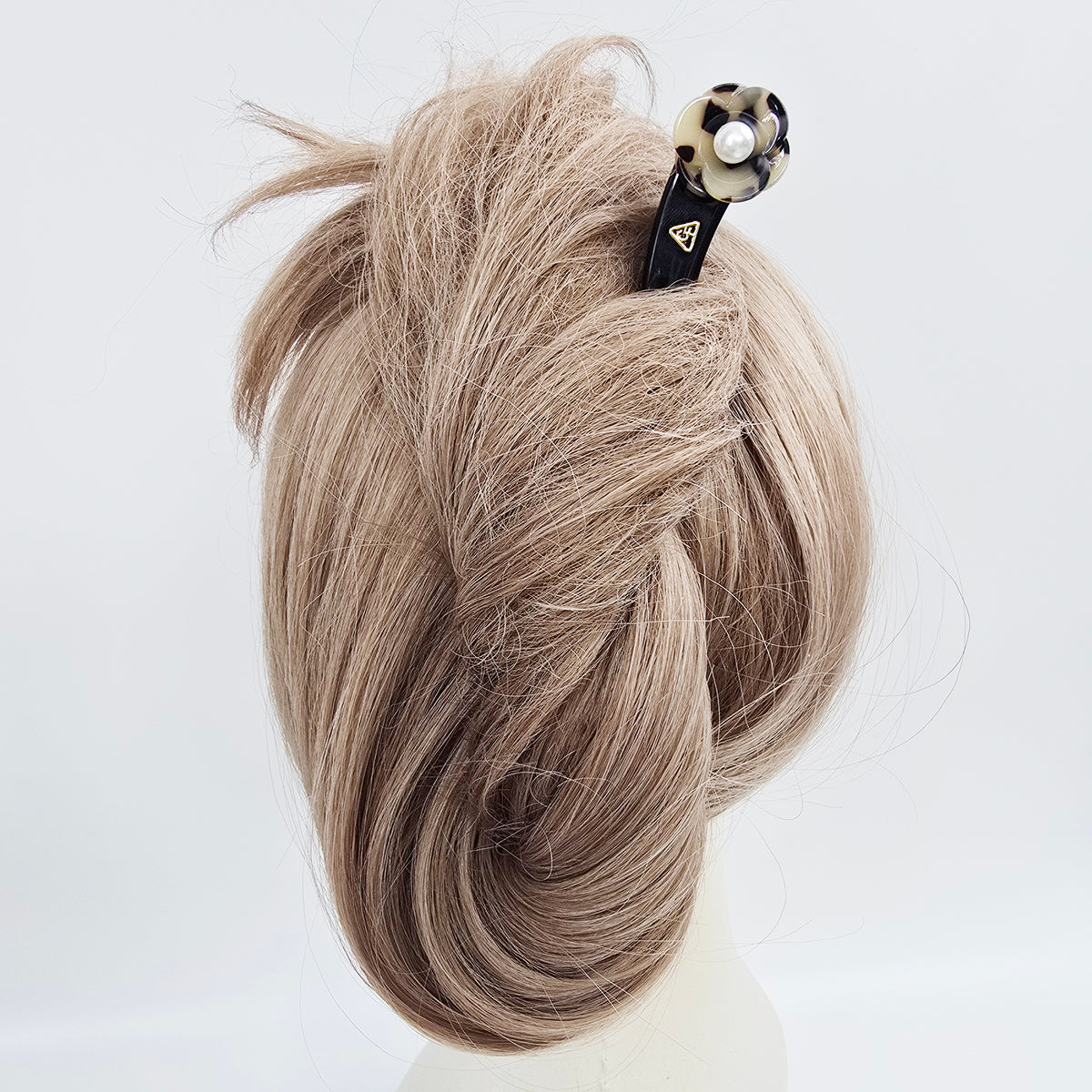 Pansy Pearl Hair Stick 7.1 in – Tortoise Shell, Pastel, French Pin