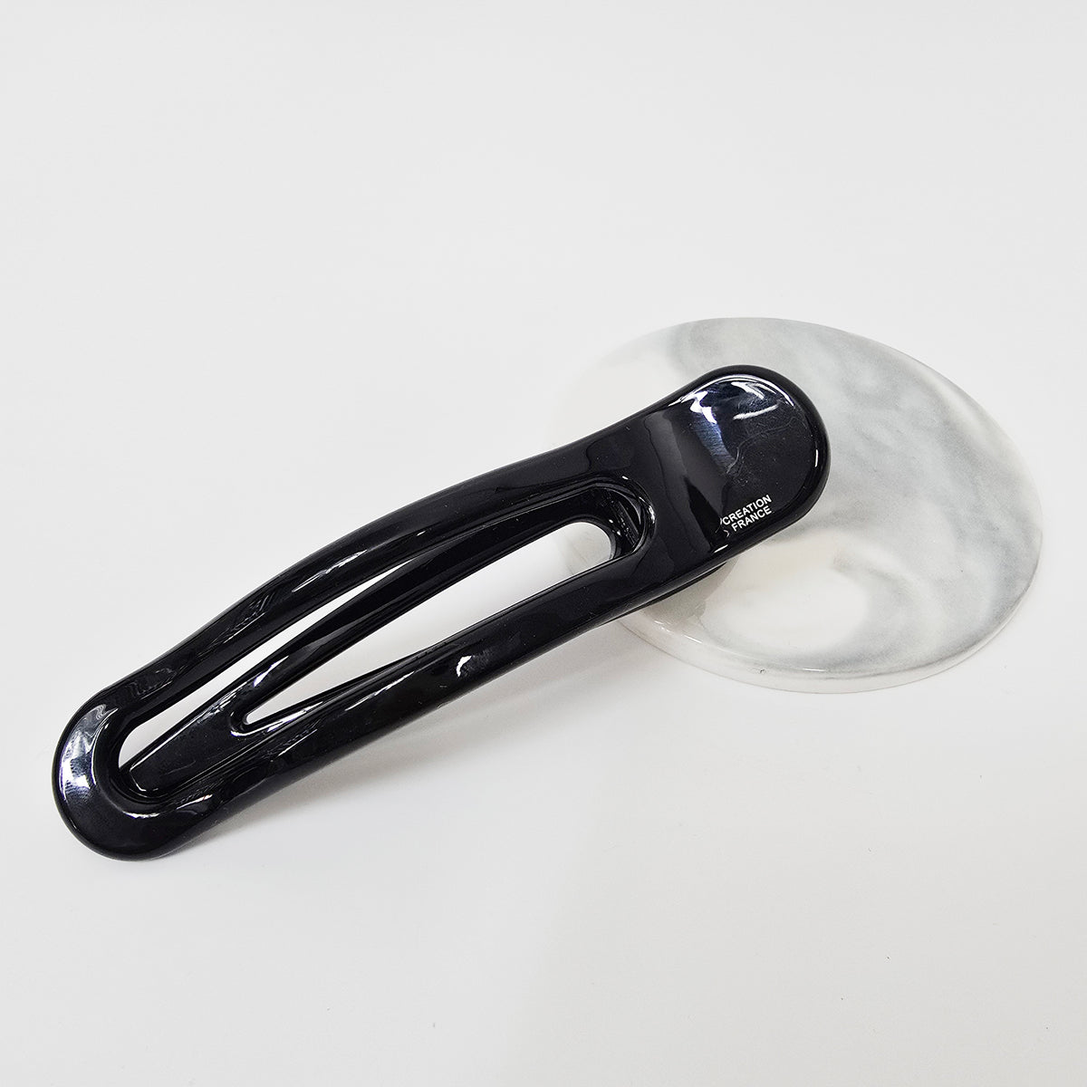 Open Frame Alligator Hair Clip – 10 Pure Black