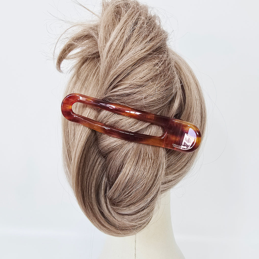 Open Frame Alligator Hair Clip 4.7 in – French-style, for Updos