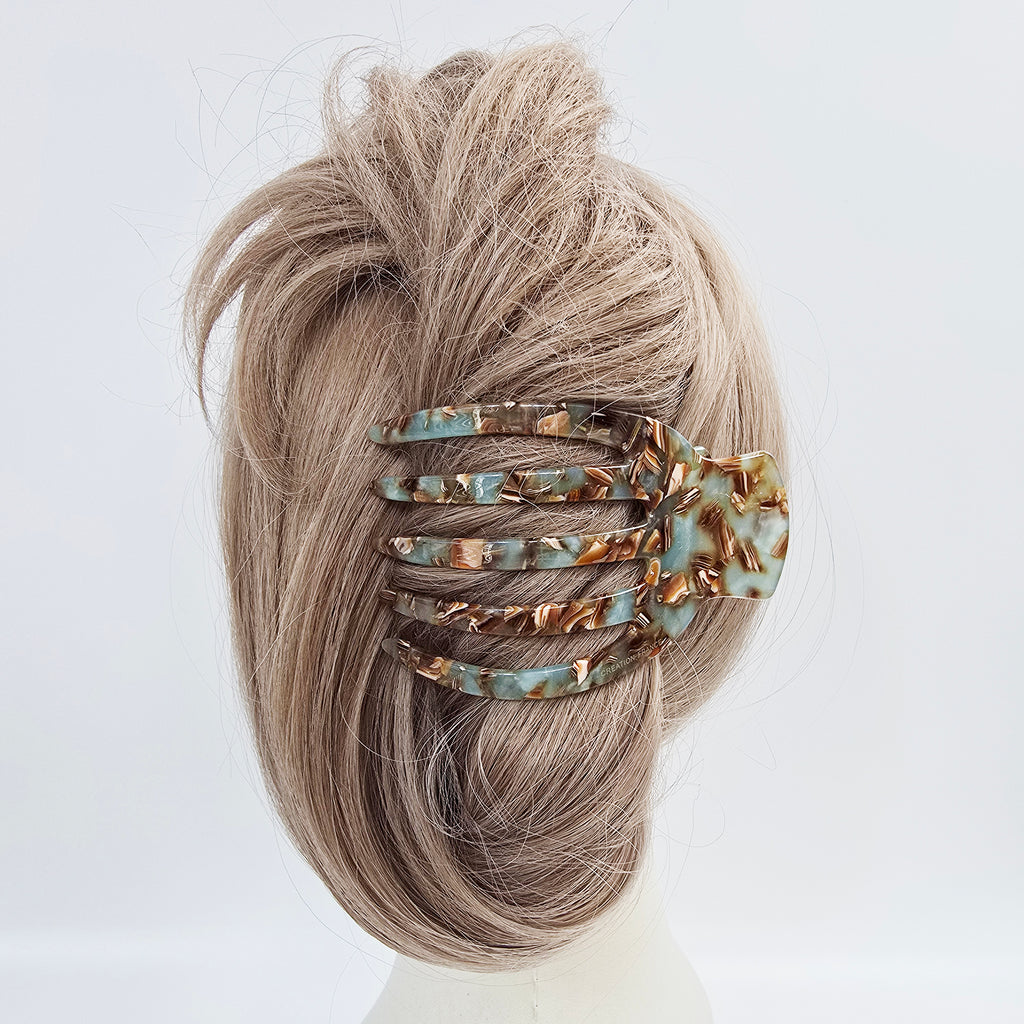 Curved Claw Medium Alligator Hair Clip 3.5 in – Tortoise Shell, for Updos