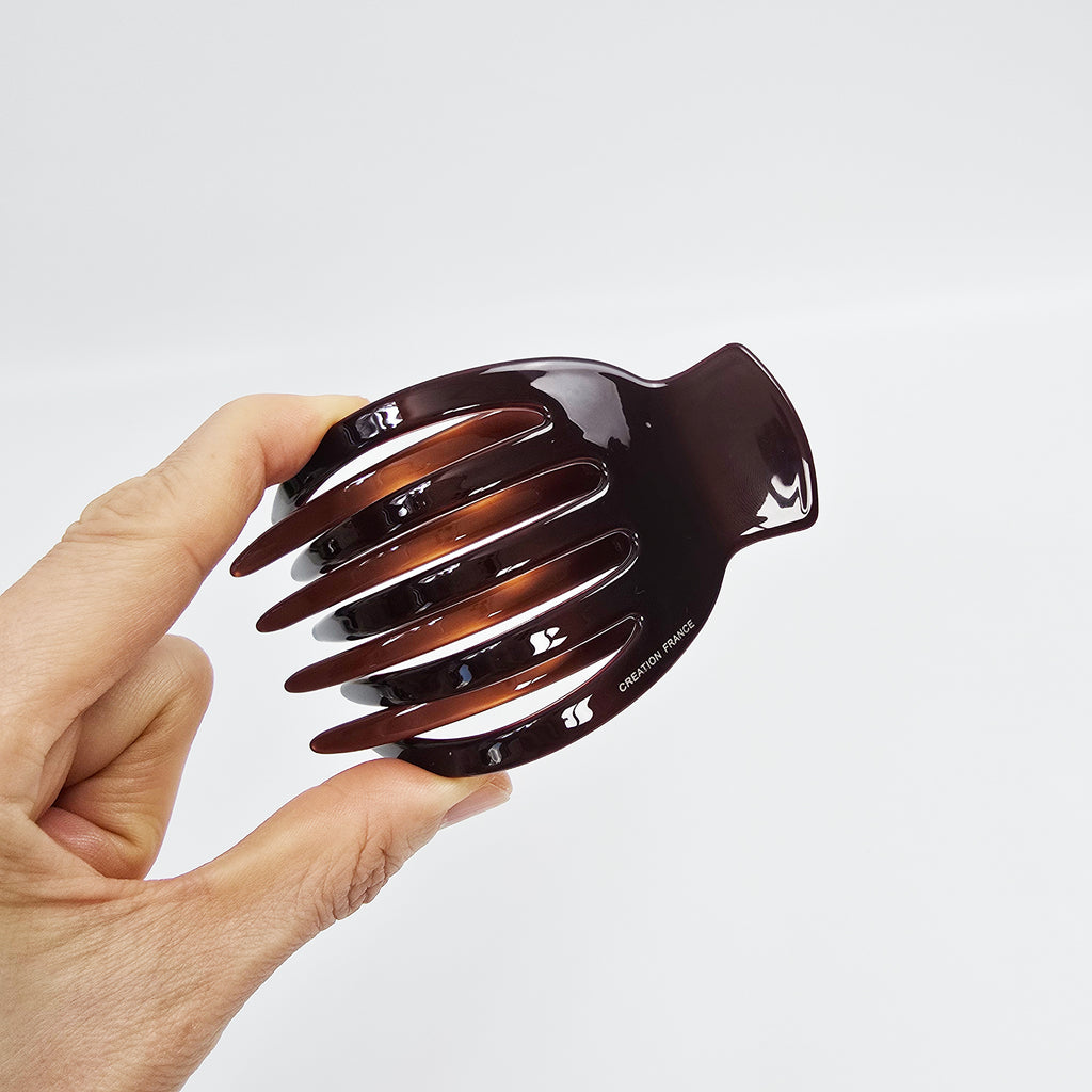Curved Claw Medium Alligator Hair Clip 3.5 in – Tortoise Shell, for Updos