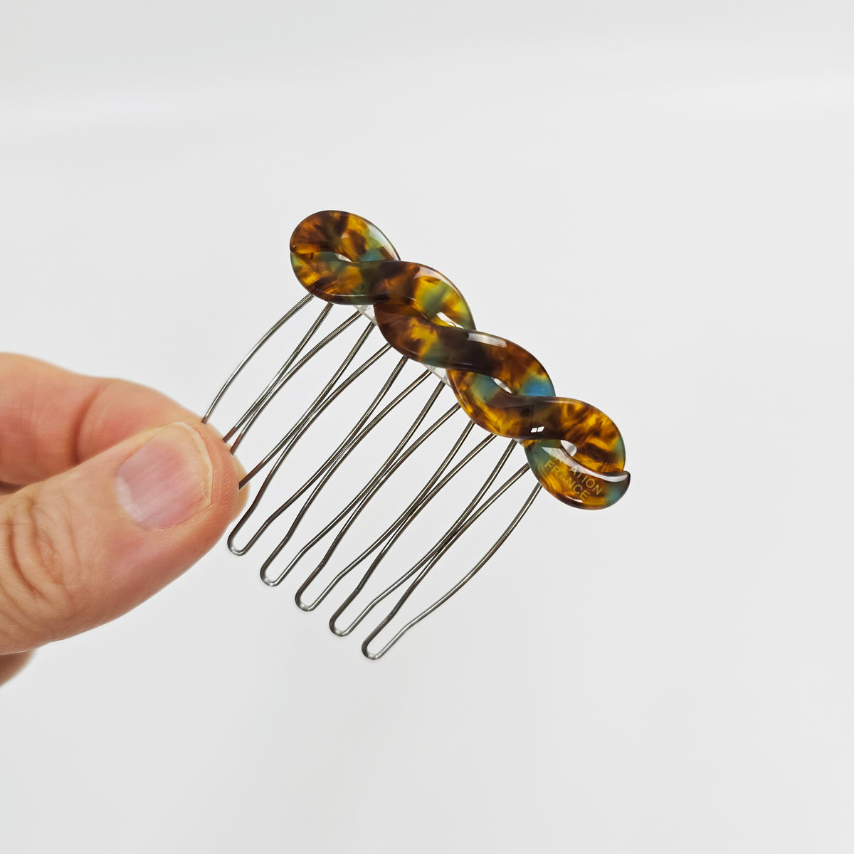 Twist Mini Hair Comb Pin 2.2 in – Marble Acetate, French Pin, New Colors