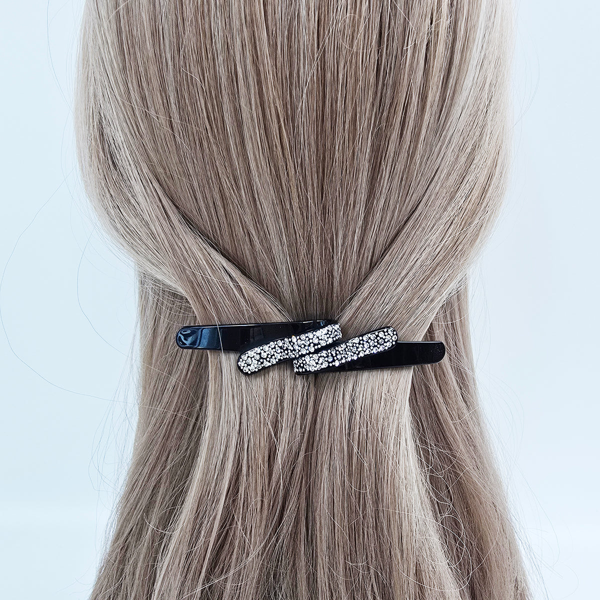 Laurence Slim Hair Barrette 4.1 in – Cubic, French Pin, for Half-Up