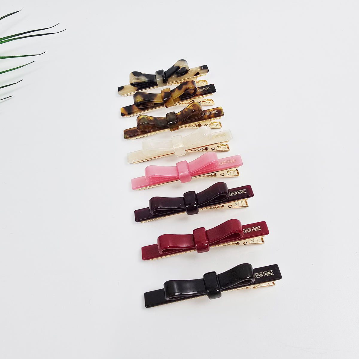 Long Bow Mini Alligator Hair Clip 2.4 in – Tortoise Shell, French-style