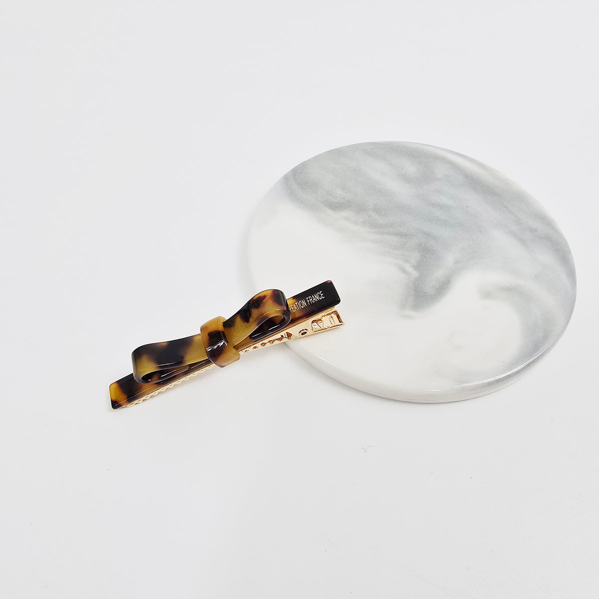 Long Bow Mini Alligator Hair Clip 2.4 in – Tortoise Shell, French-style