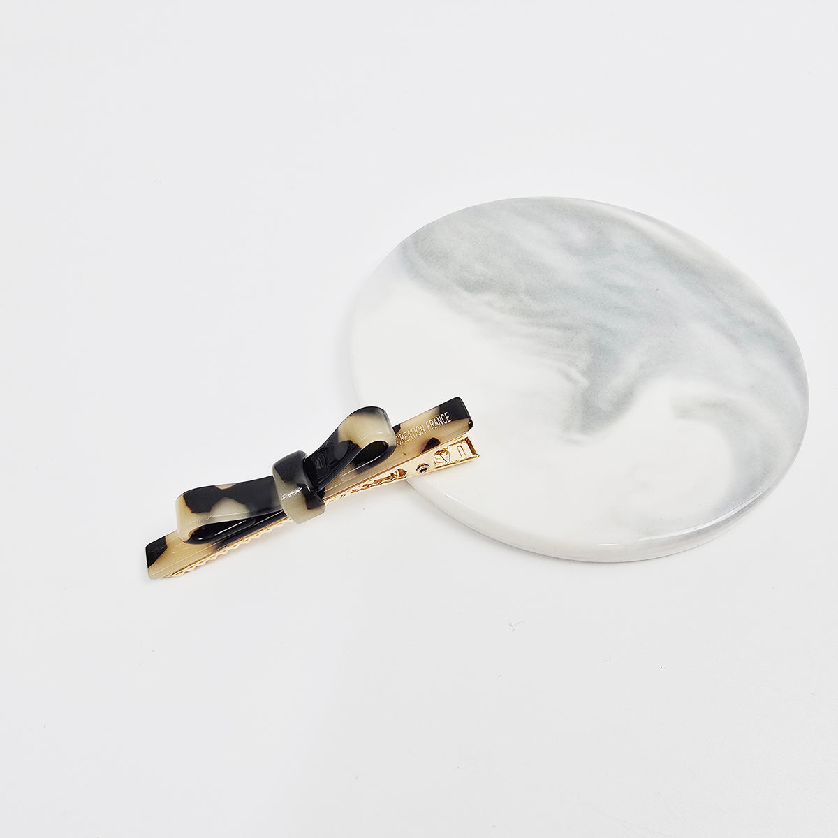 Long Bow Mini Alligator Hair Clip 2.4 in – Tortoise Shell, French-style