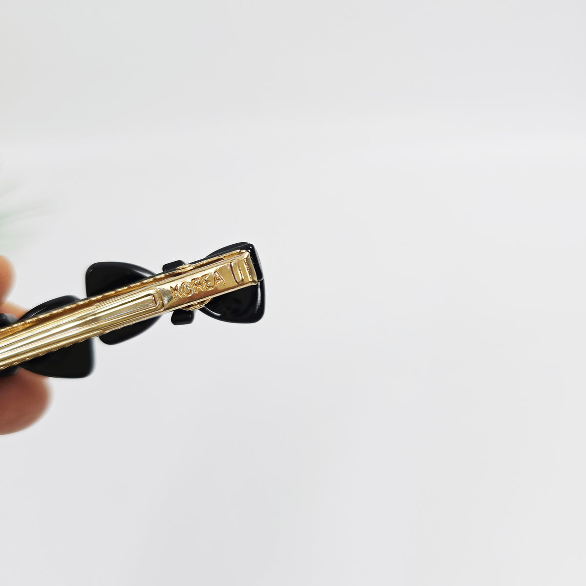 Double Bow Small Alligator Hair Clip 2.6 in – Tortoise Shell, French-style