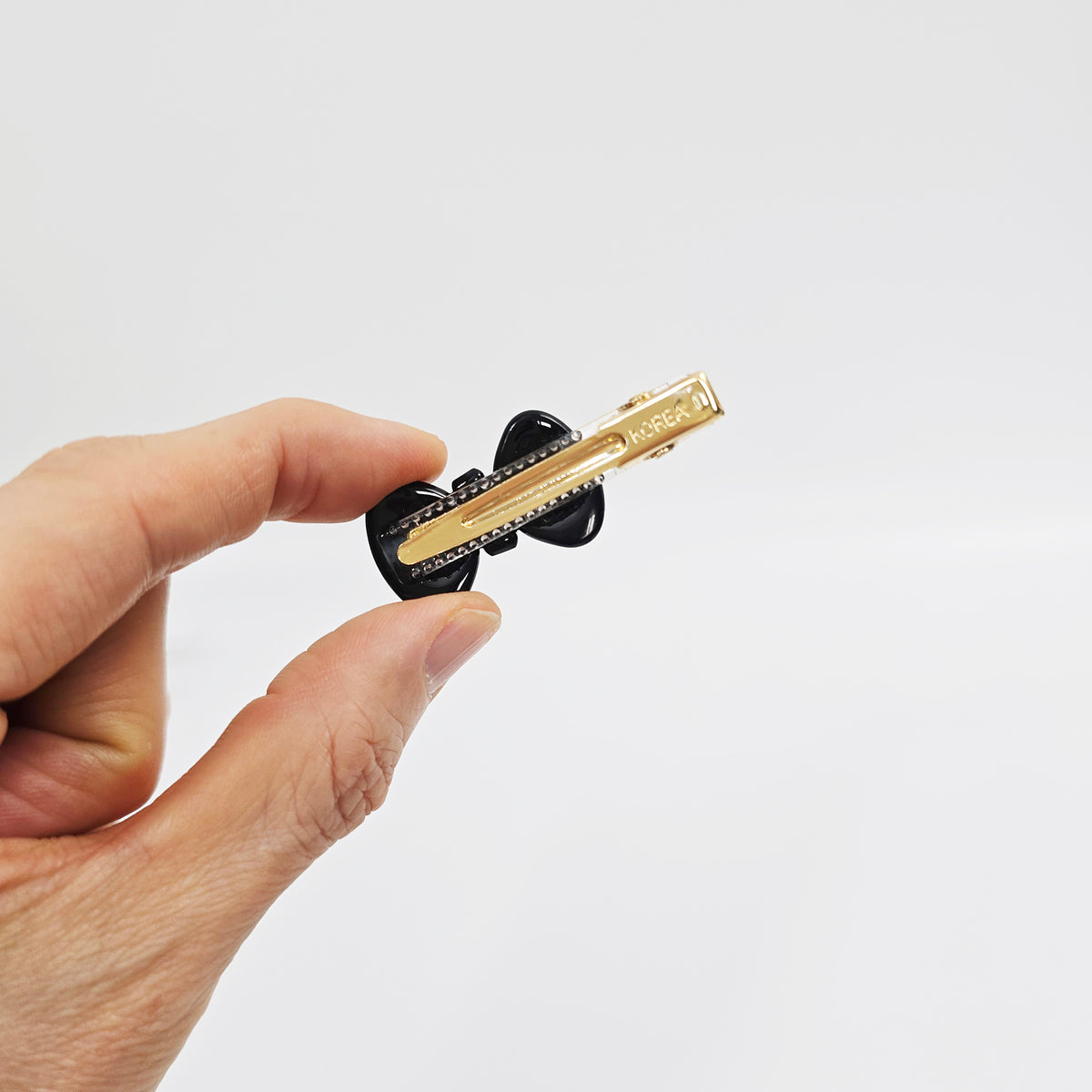 Bow Mini Alligator Hair Clip 2.0 in – Tortoise Shell, Clear, French-style