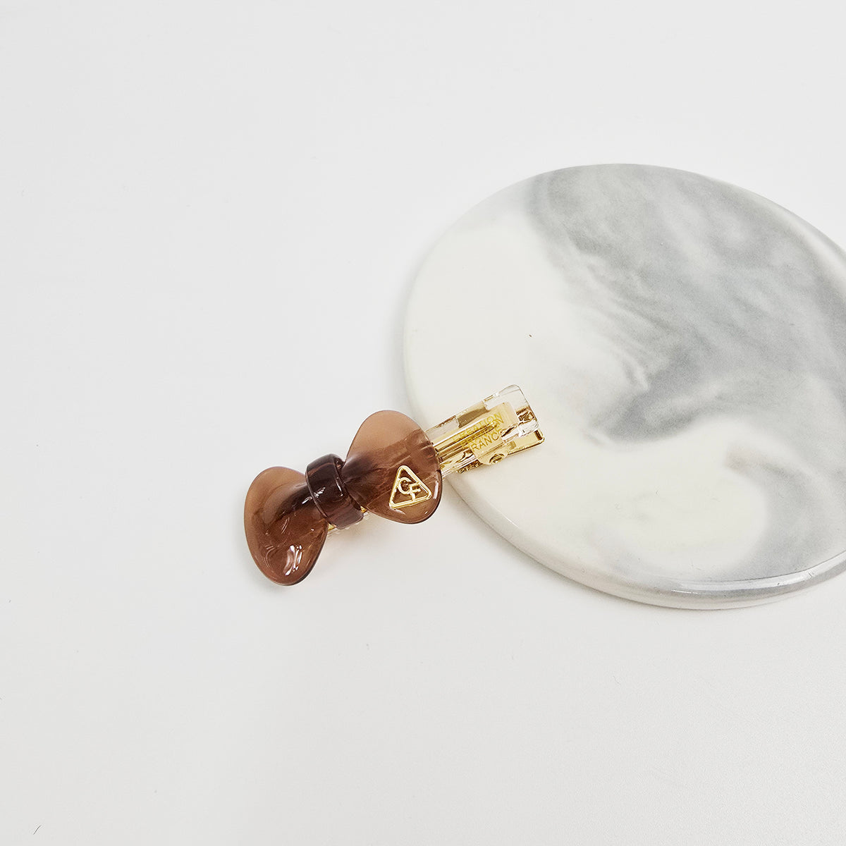 Bow Mini Alligator Hair Clip 2.0 in – Tortoise Shell, Clear, French-style