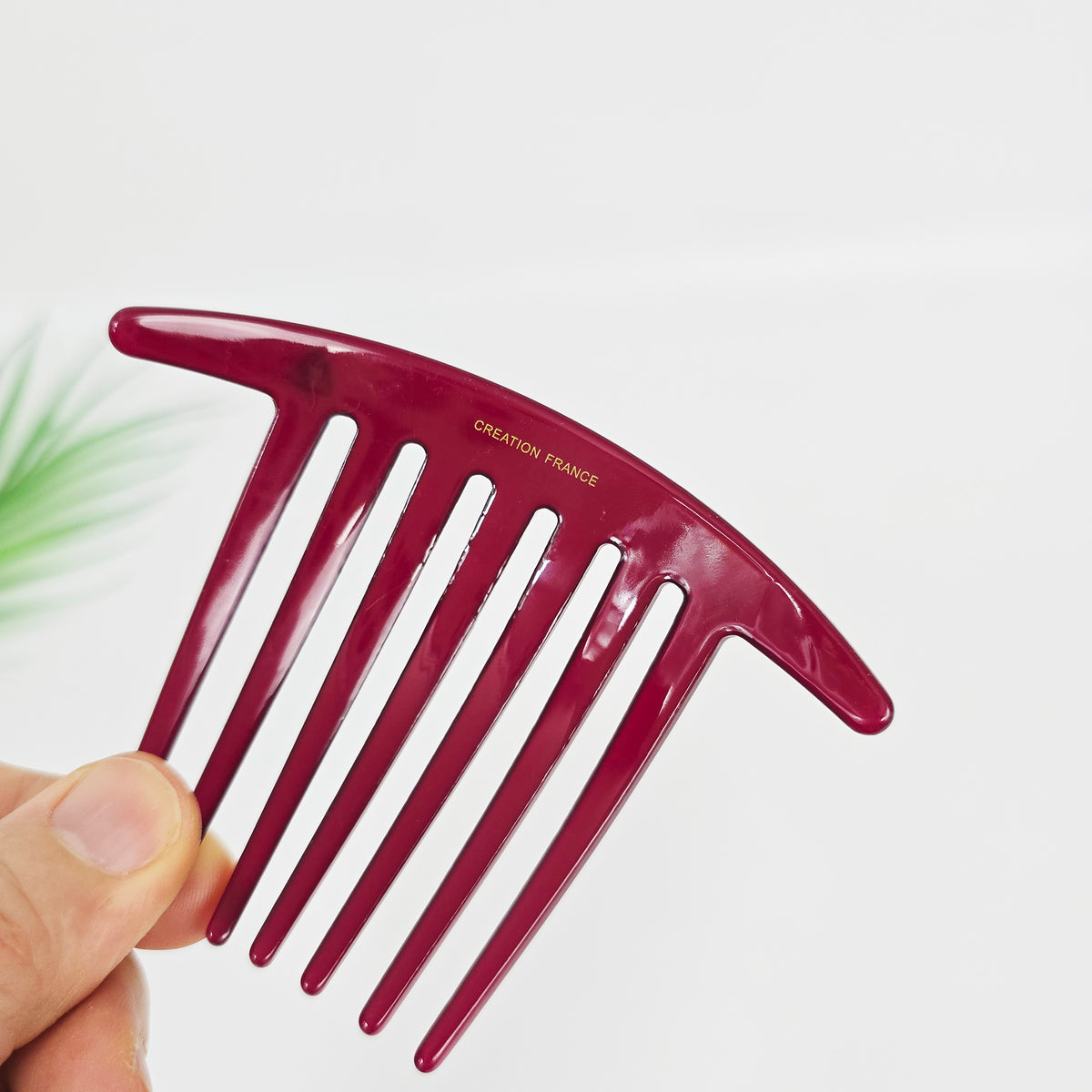 Arched Logo Long Leg Hair Comb Pin 4.3 in – Solid, French Pin, New Colors