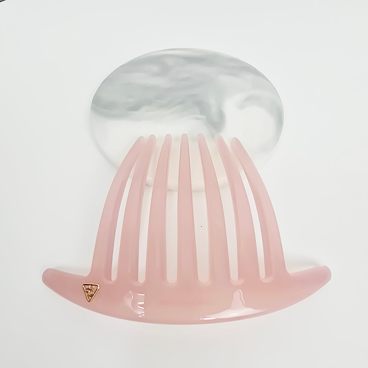 Arched Logo Long Leg Hair Comb Pin 4.3 in – 6 Pure Indie Pink