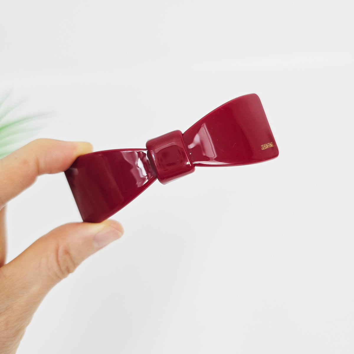 Camille Bow Hair Barrette 3.7 in – Tortoise Shell, French Pin, for Half-Up
