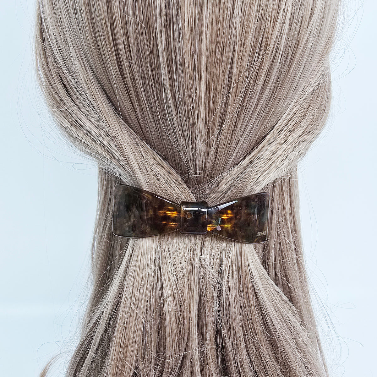 Camille Bow Hair Barrette 3.7 in – Tortoise Shell, French Pin, for Half-Up