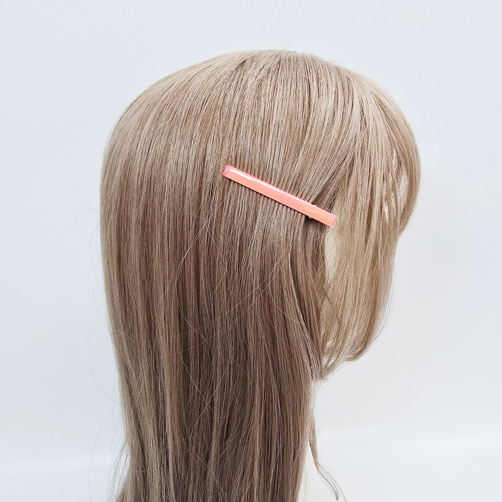 Slim Bar Mini Alligator Hair Clip 2.5 in – Solid Color, French-style