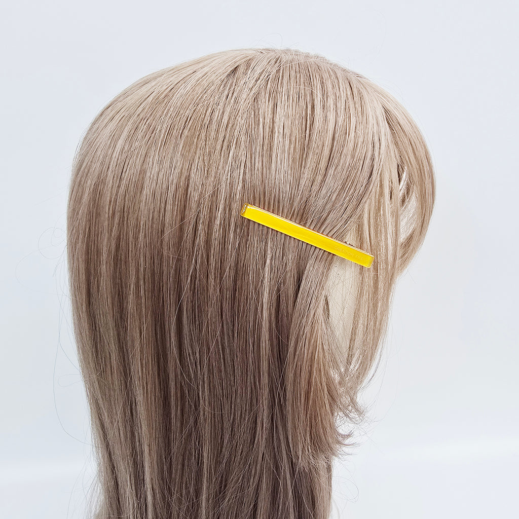 Slim Bar Mini Alligator Hair Clip 2.5 in – Solid Color, French-style