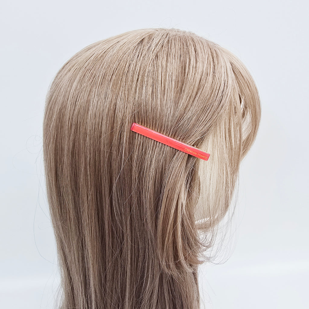 Slim Bar Mini Alligator Hair Clip 2.5 in – Solid Color, French-style