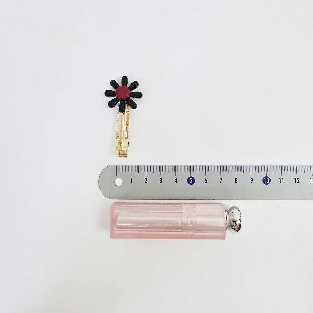 Sunflower Mini Alligator Hair Clip 2.2 in – Pastel & Clear, French Pin