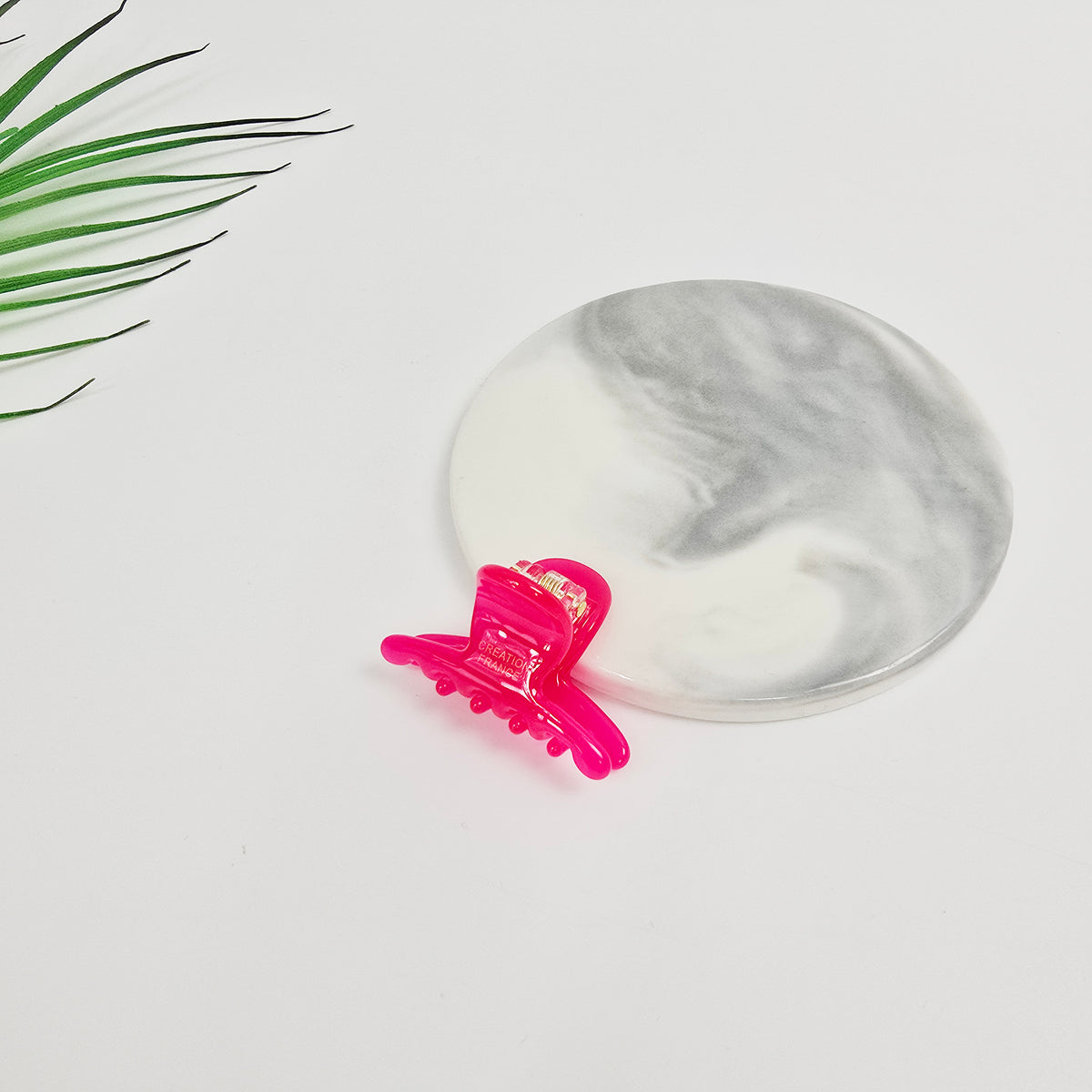 Jelly Mini Hair Claw Clip 1.6 in – Clear Glossy Solid Colors, French-style