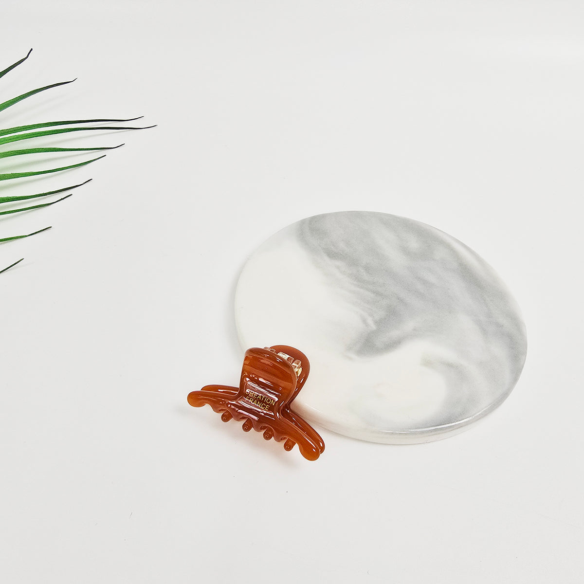 Jelly Mini Hair Claw Clip 1.6 in – Clear Glossy Solid Colors, French-style