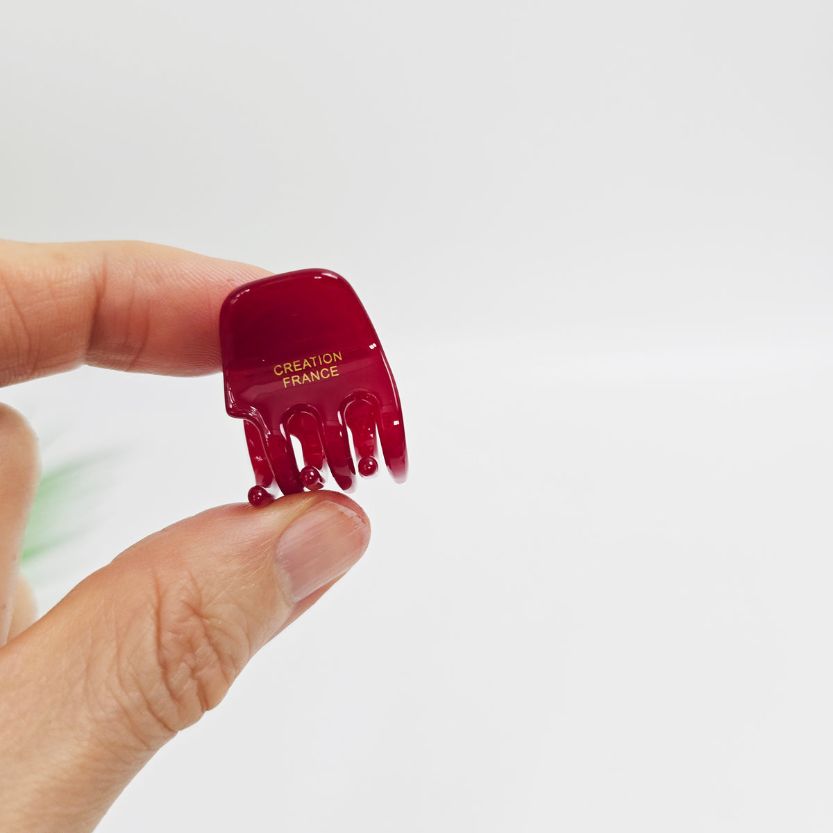 Square Extra Mini Hair Claw Clip 1.2 in – Tortoise & Solid, French-style