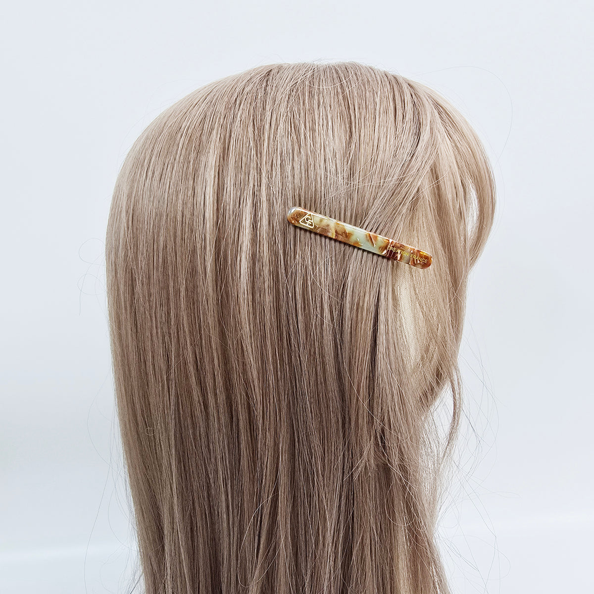 Flat Slim Alligator Hair Clip 2.6 in – Tortoise Shell & Solid, French Pin