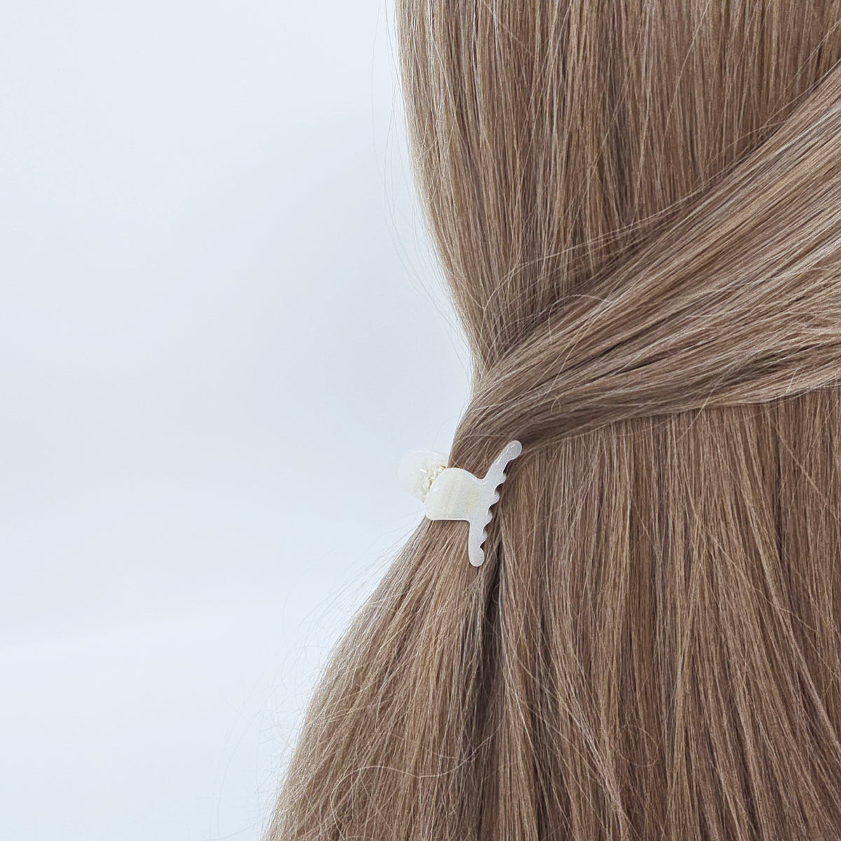 Jelly Mini Hair Claw Clip 1.6 in – Clear Glossy Solid Colors, French-style