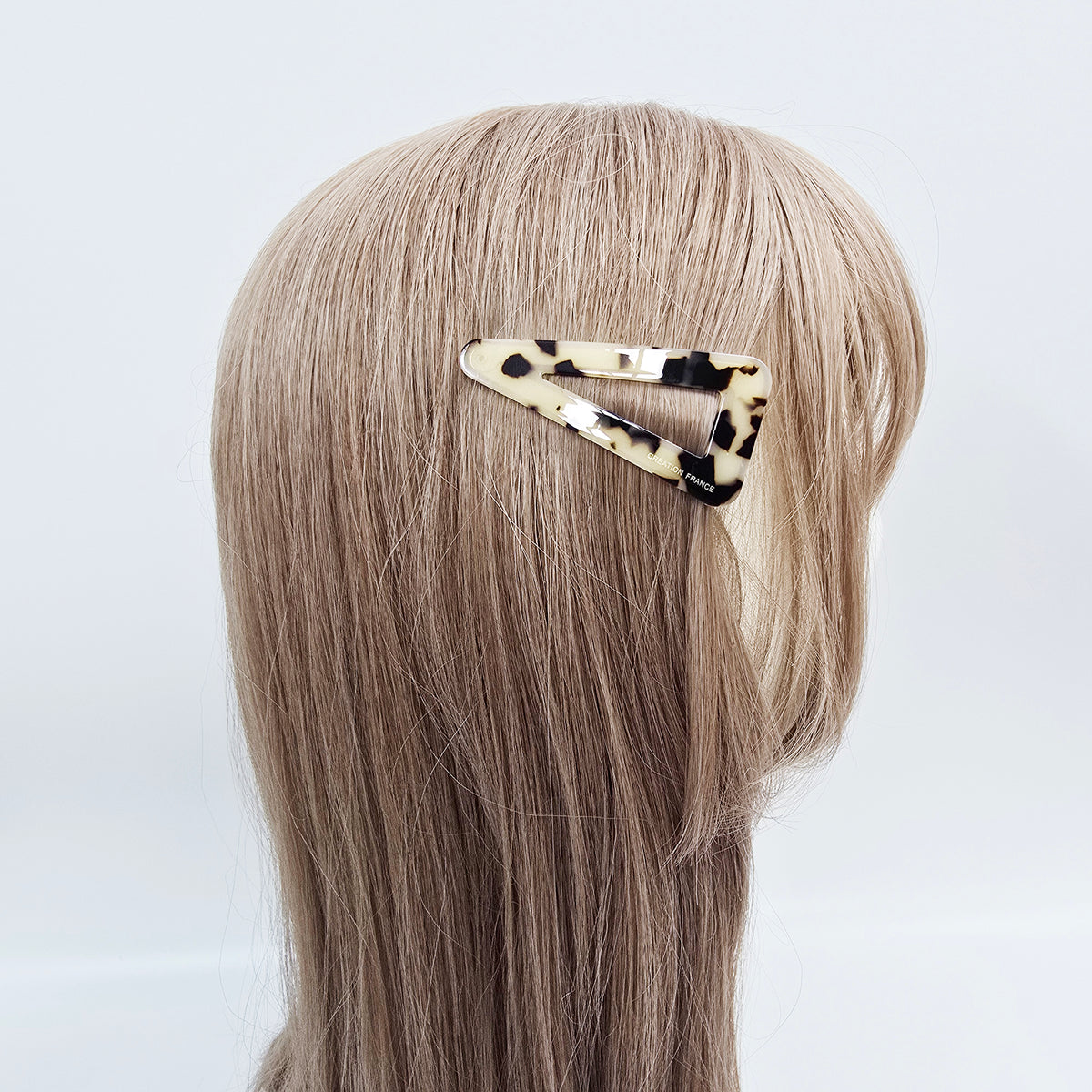 Triangle Snap Clip 2.8 in – Tortoise Shell, Solid & Pastel, French Pin