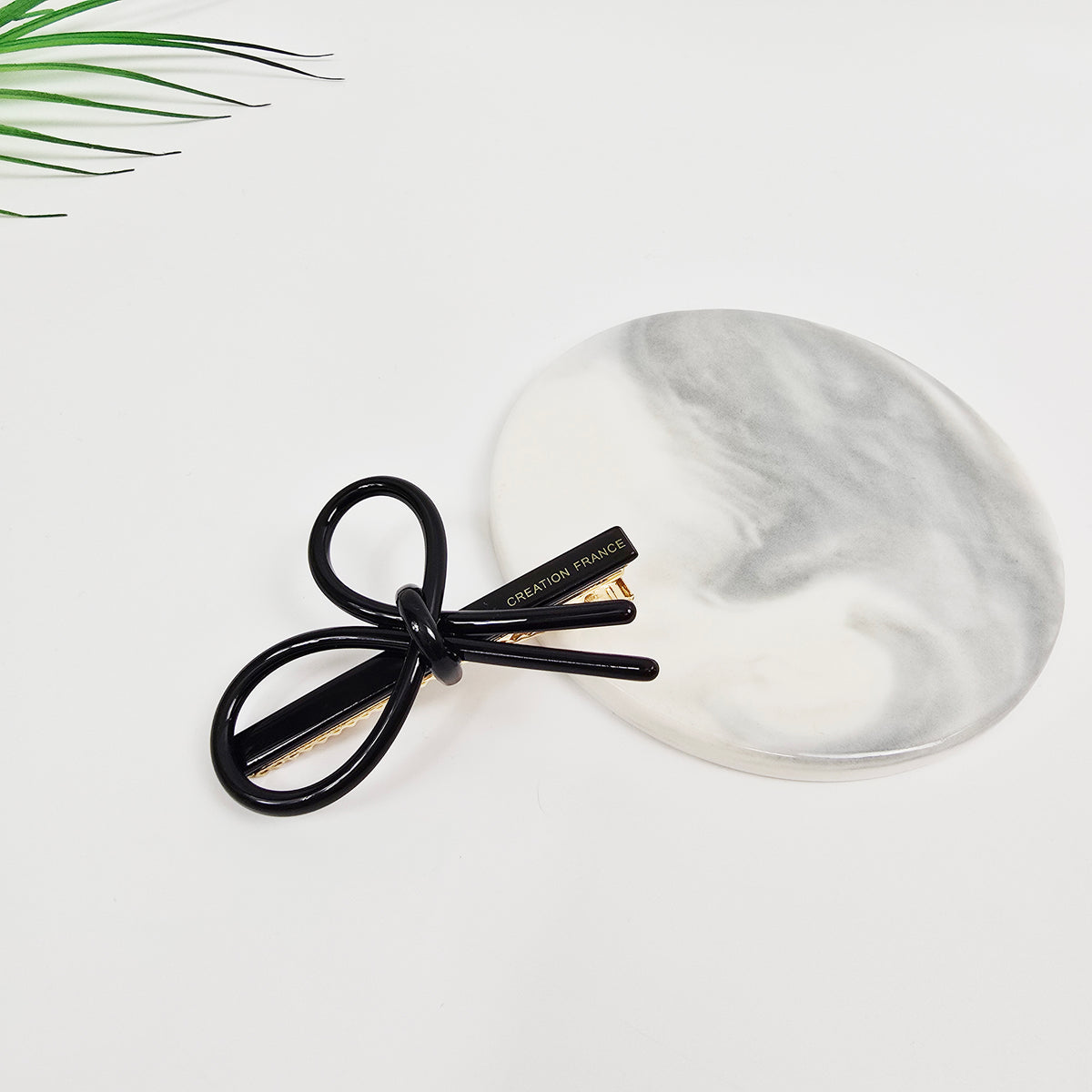Line Bow Mini Alligator Hair Clip 2.4 in – Solid & Neon Colors, French Pin