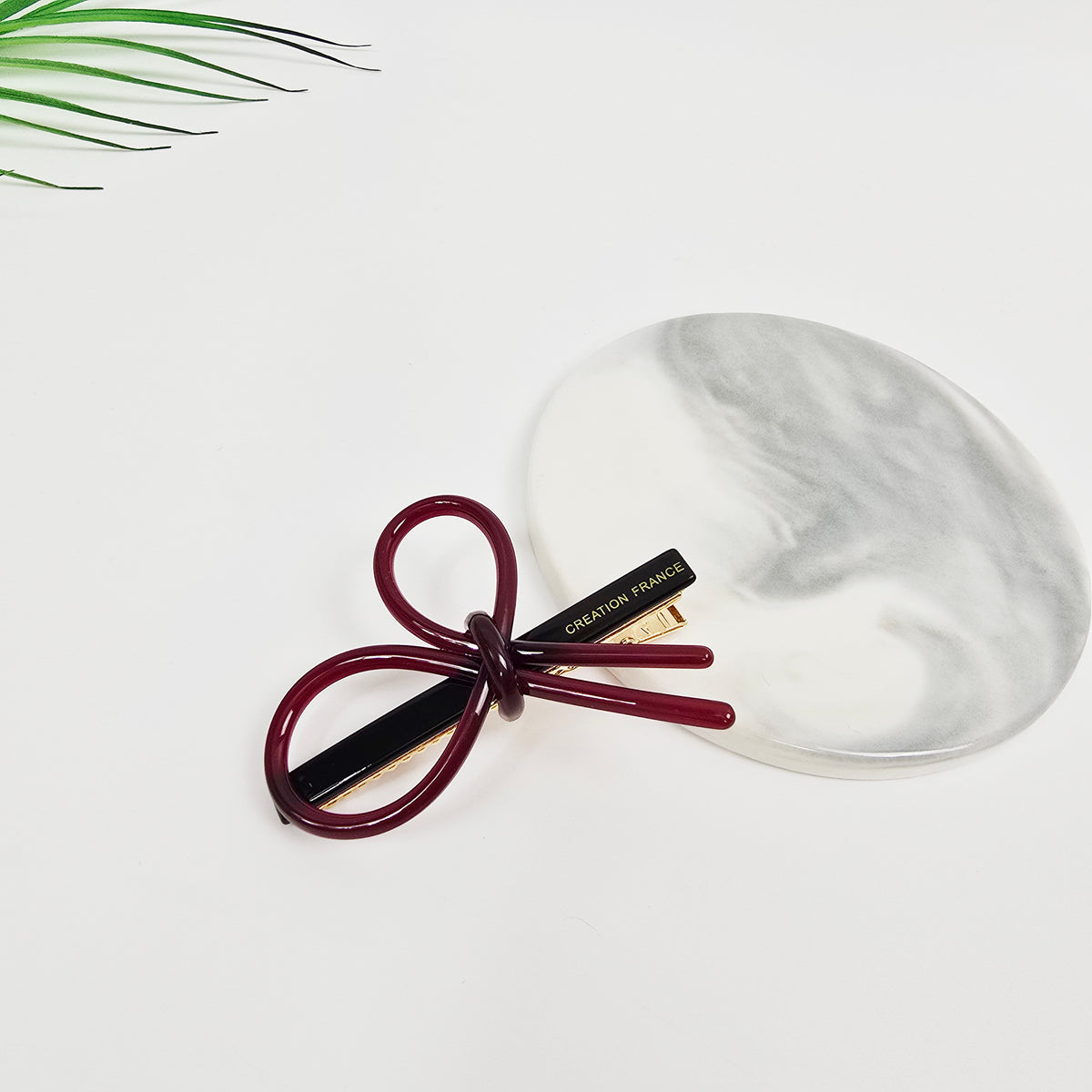 Line Bow Mini Alligator Hair Clip 2.4 in – Solid & Neon Colors, French Pin
