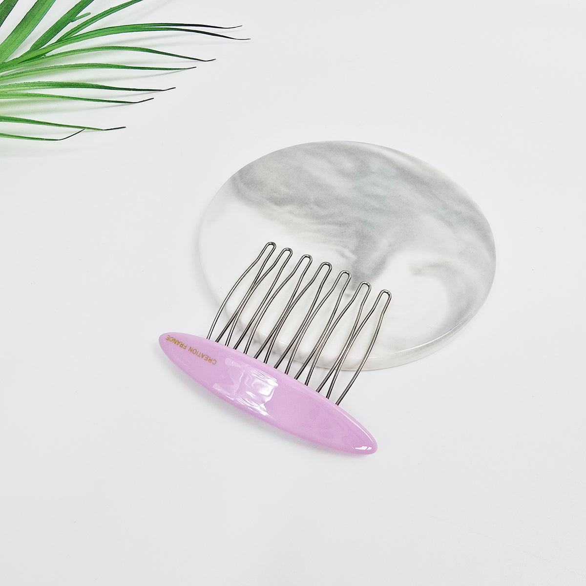 Oval Mini Hair Comb Pin 2.6 in – Tortoise Shell, Solid & Neon, French Pin