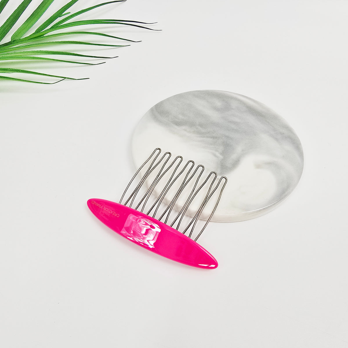 Oval Mini Hair Comb Pin 2.6 in – Tortoise Shell, Solid & Neon, French Pin