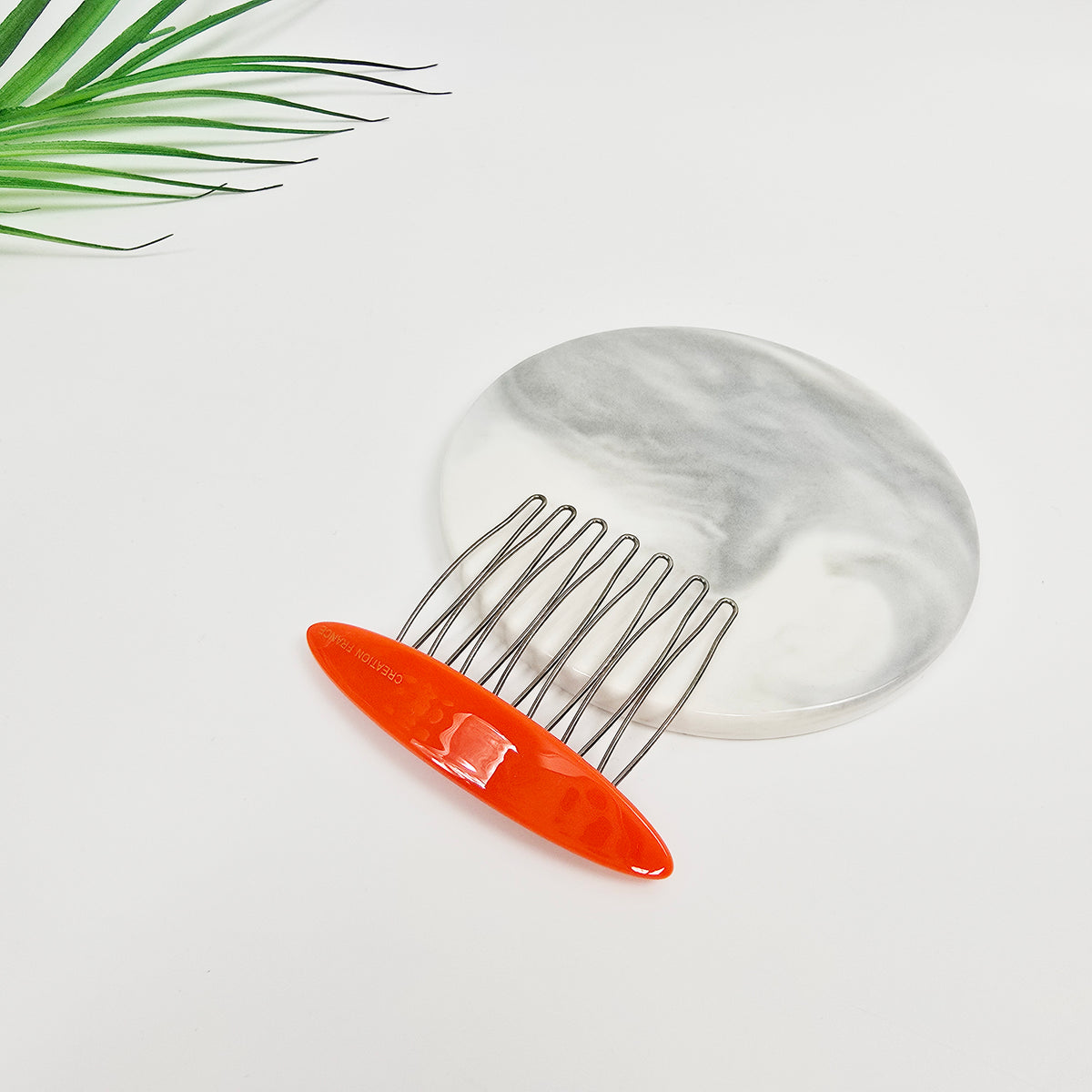 Oval Mini Hair Comb Pin 2.6 in – Tortoise Shell, Solid & Neon, French Pin