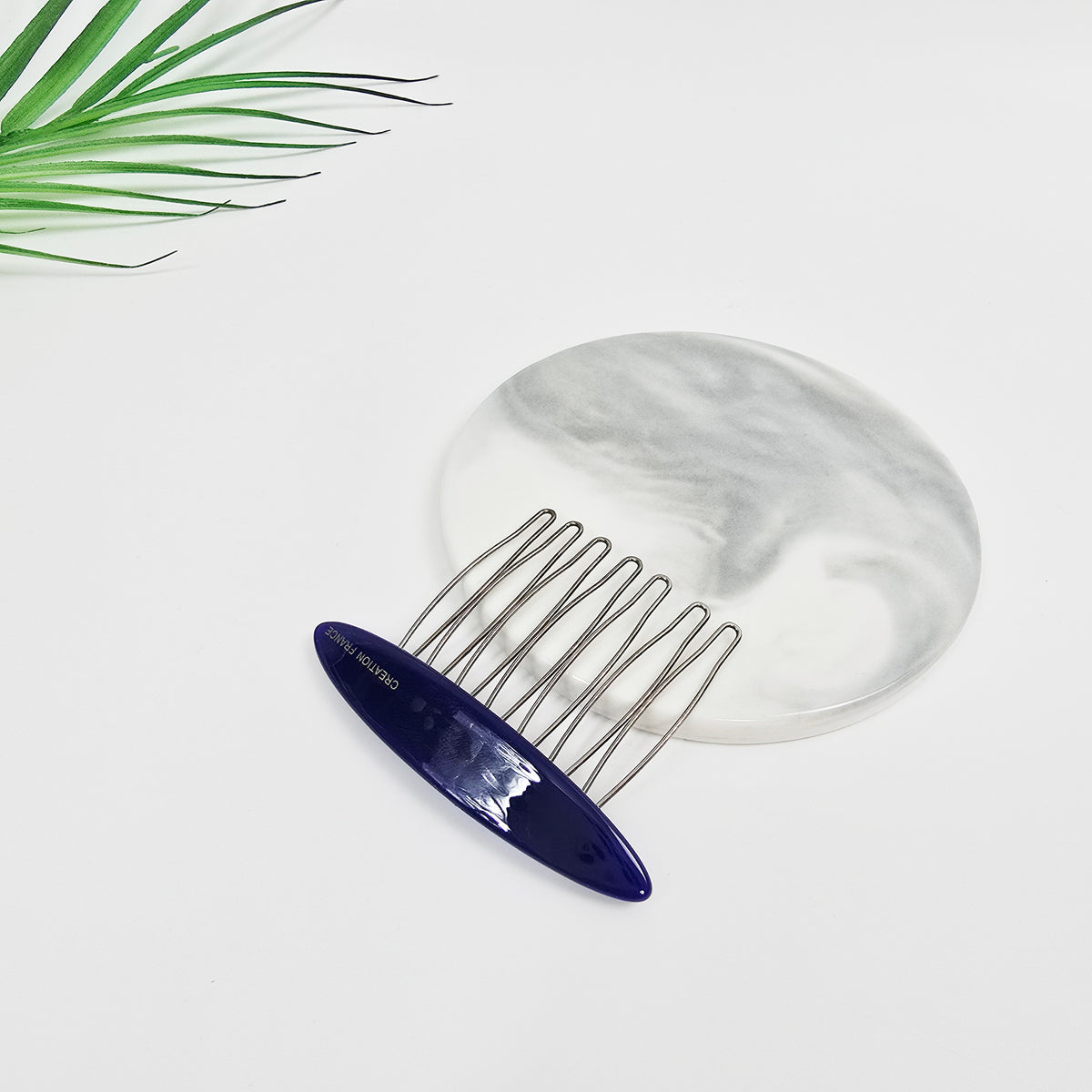 Oval Mini Hair Comb Pin 2.6 in – Tortoise Shell, Solid & Neon, French Pin