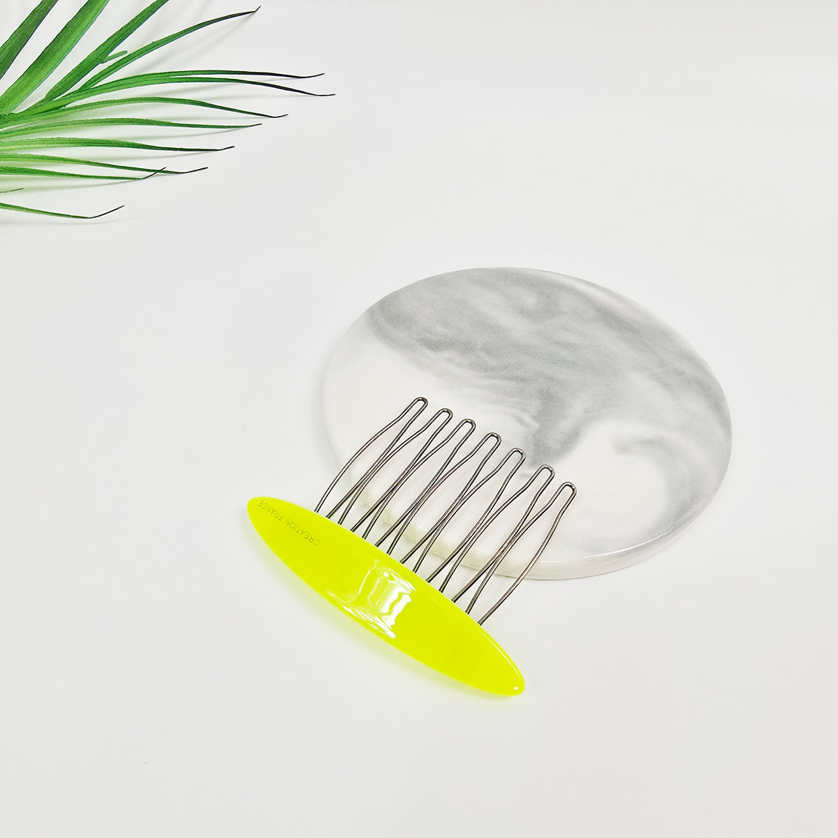 Oval Mini Hair Comb Pin 2.6 in – Tortoise Shell, Solid & Neon, French Pin