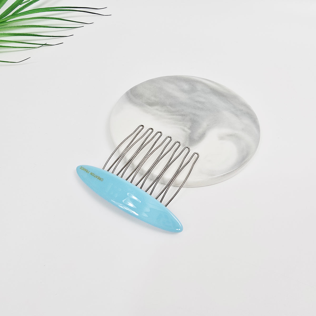 Oval Mini Hair Comb Pin 2.6 in – Tortoise Shell, Solid & Neon, French Pin
