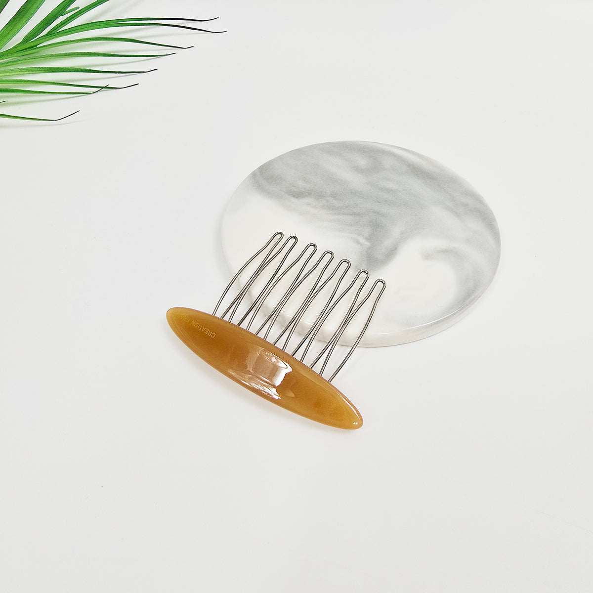 Oval Mini Hair Comb Pin 2.6 in – Tortoise Shell, Solid & Neon, French Pin