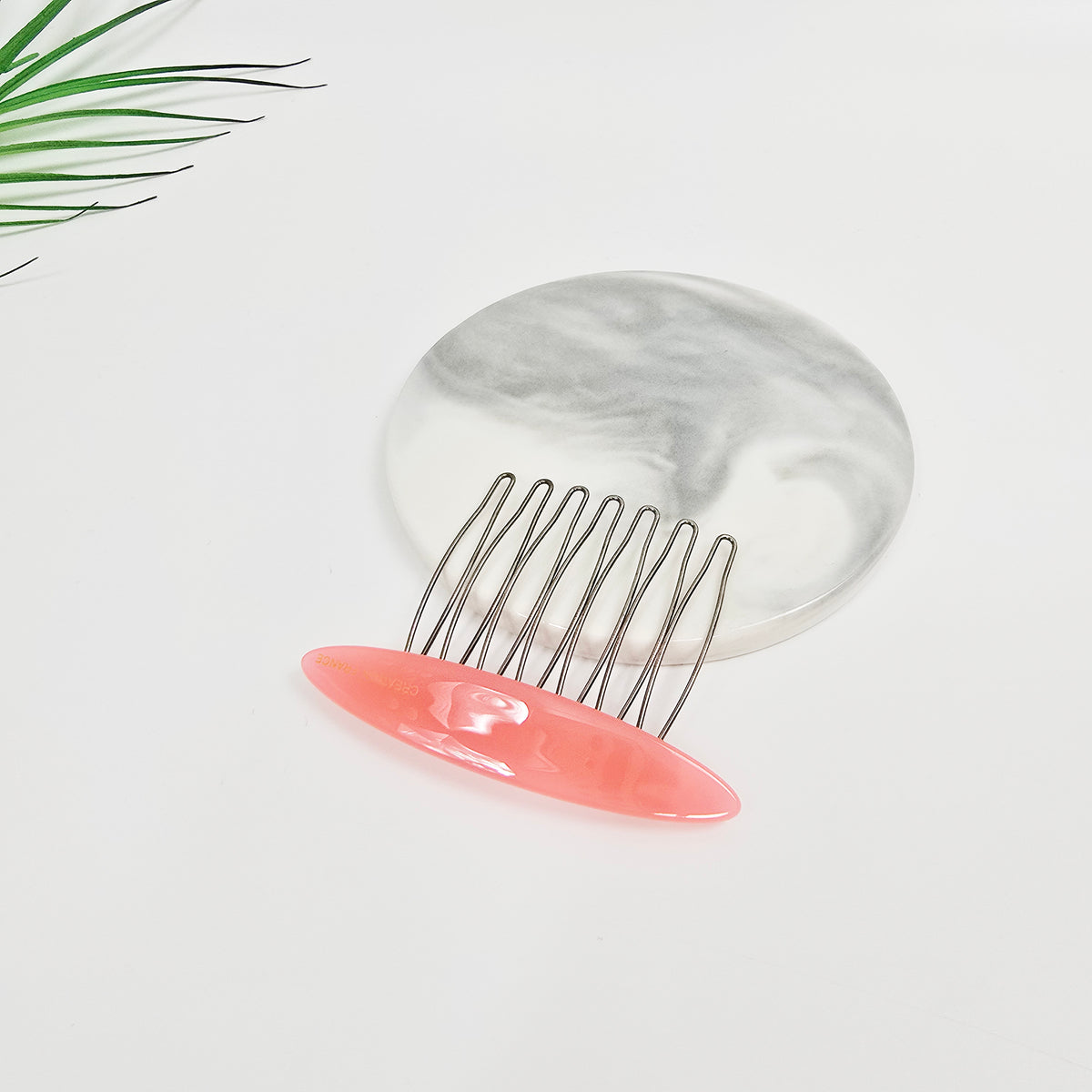 Oval Mini Hair Comb Pin 2.6 in – Tortoise Shell, Solid & Neon, French Pin