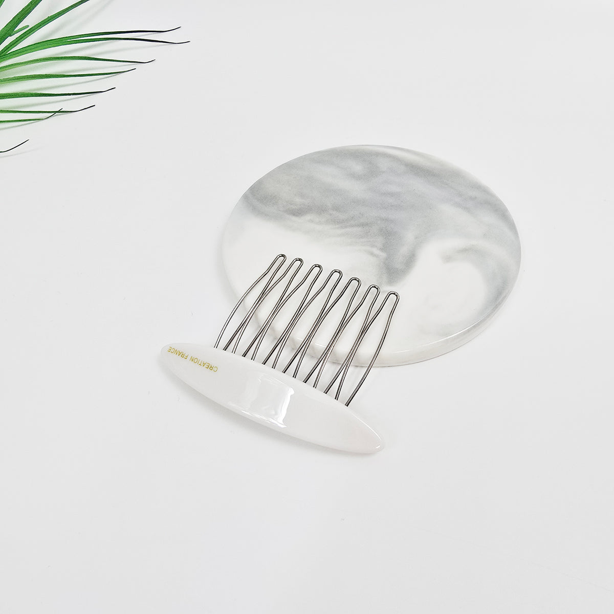 Oval Mini Hair Comb Pin 2.6 in – Tortoise Shell, Solid & Neon, French Pin