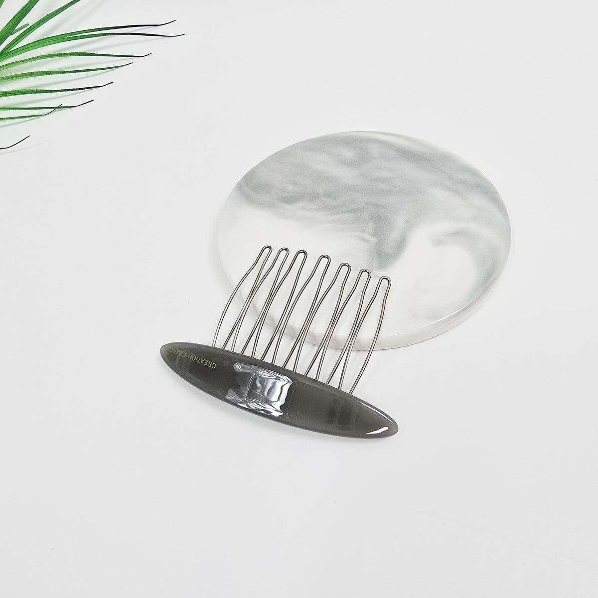 Oval Mini Hair Comb Pin 2.6 in – Tortoise Shell, Solid & Neon, French Pin