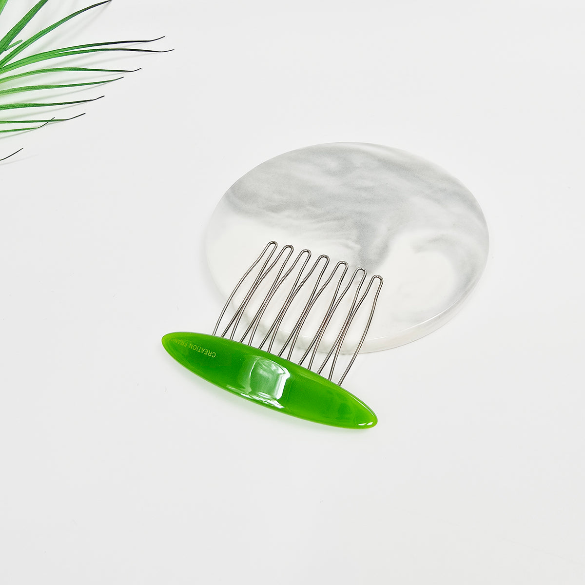 Oval Mini Hair Comb Pin 2.6 in – Tortoise Shell, Solid & Neon, French Pin