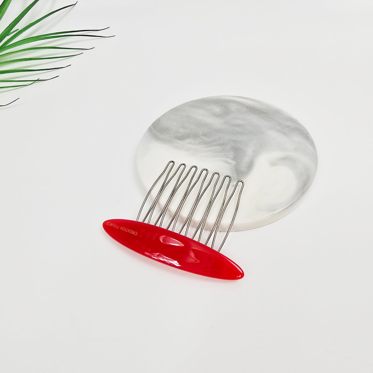 Oval Mini Hair Comb Pin 2.6 in – Tortoise Shell, Solid & Neon, French Pin
