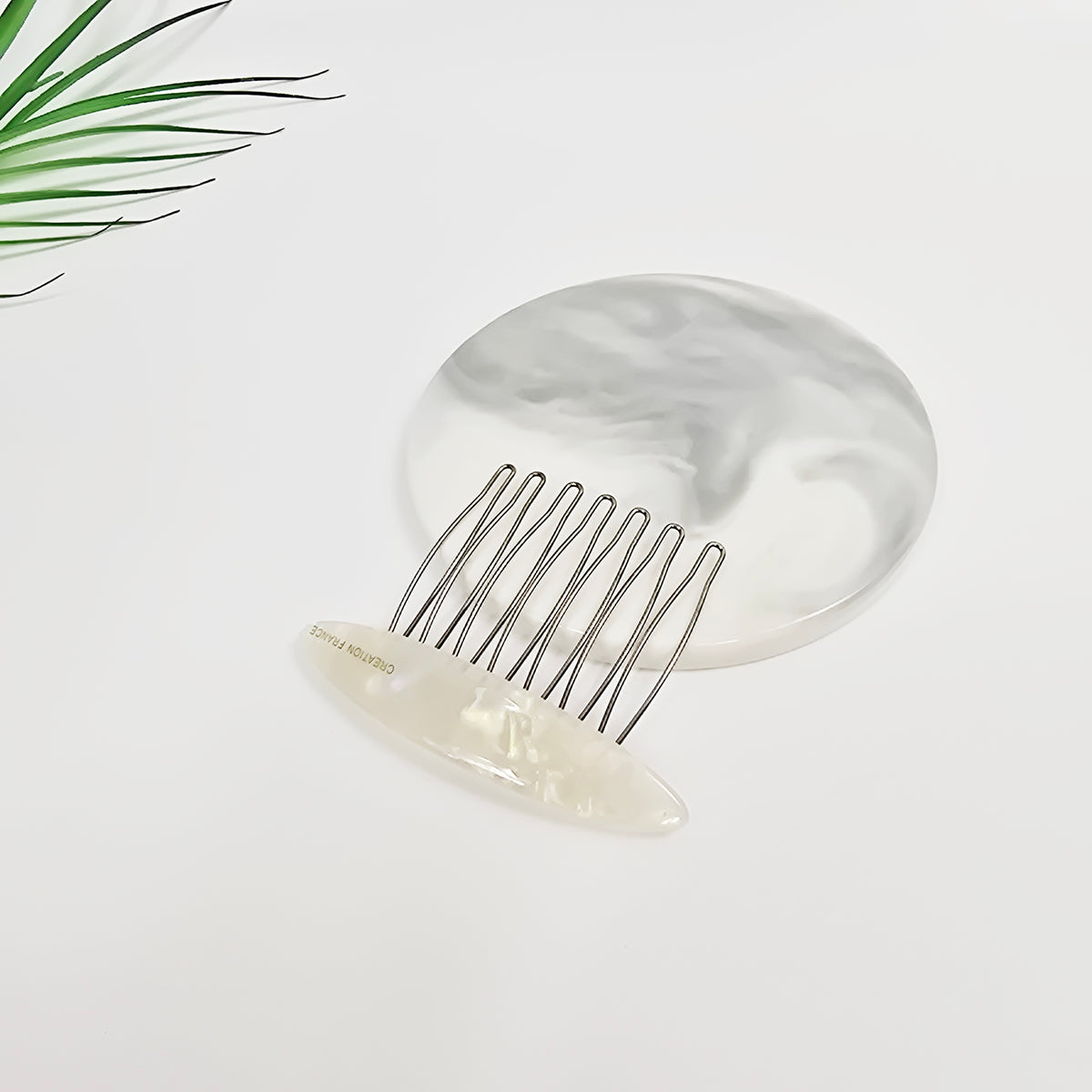 Oval Mini Hair Comb Pin 2.6 in – Tortoise Shell, Solid & Neon, French Pin